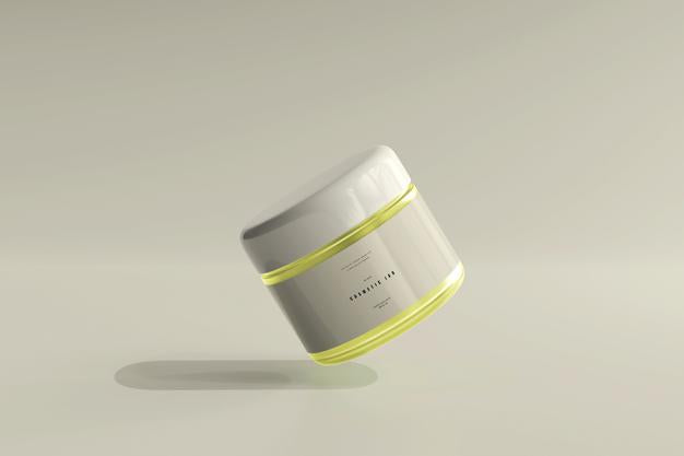 Free Cosmetic Jar Mockup Psd