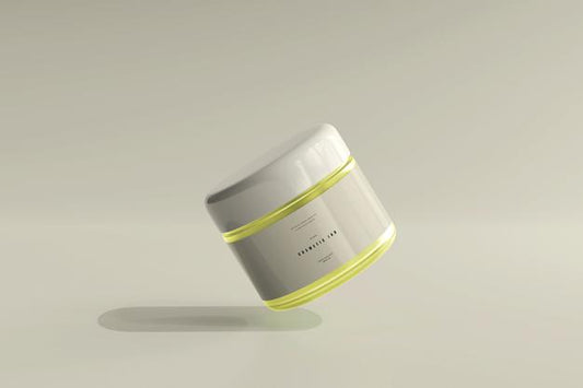 Free Cosmetic Jar Mockup Psd