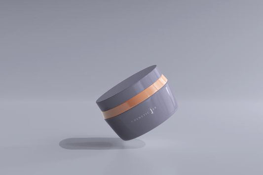 Free Cosmetic Jar Mockup Psd