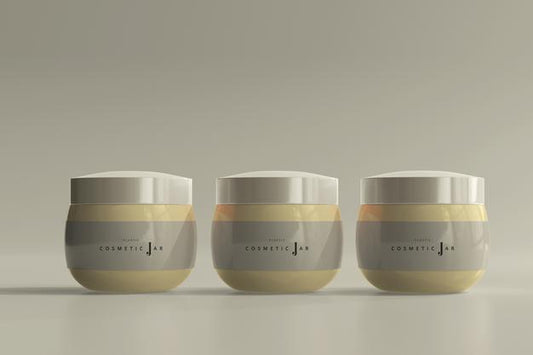 Free Cosmetic Jars Mockup Psd