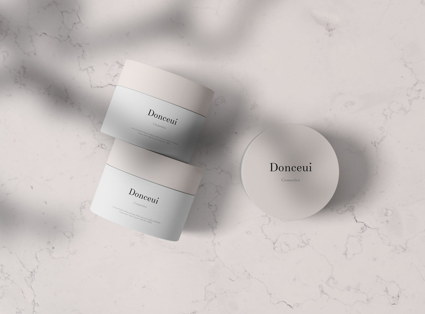 Free Cosmetic Jars Mockup