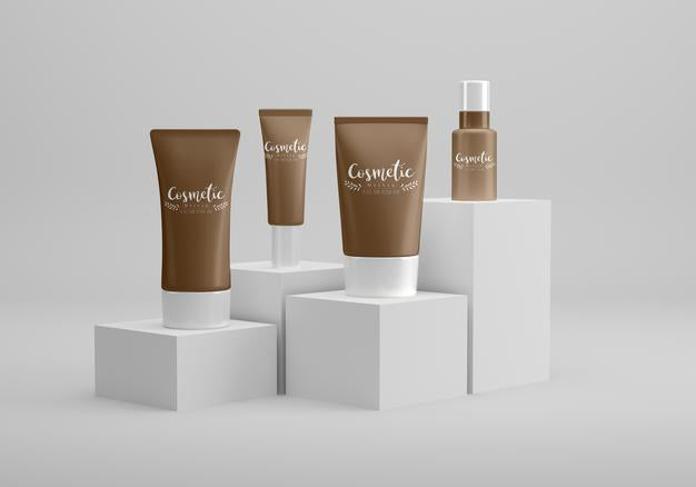 Free Cosmetic Packaging Mockup Psd