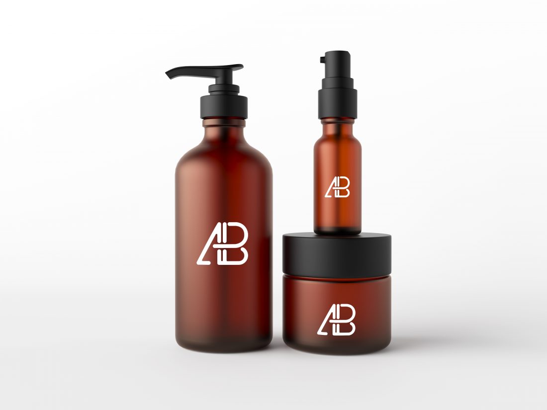 Free Cosmetic Packaging Mockup Psd