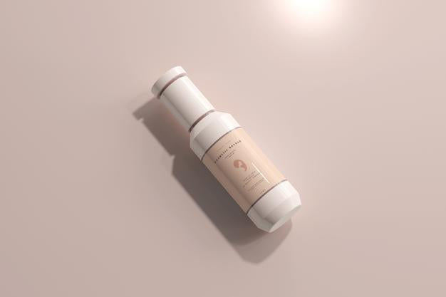 Free Cosmetic Plastic Bottle Mockup Psd