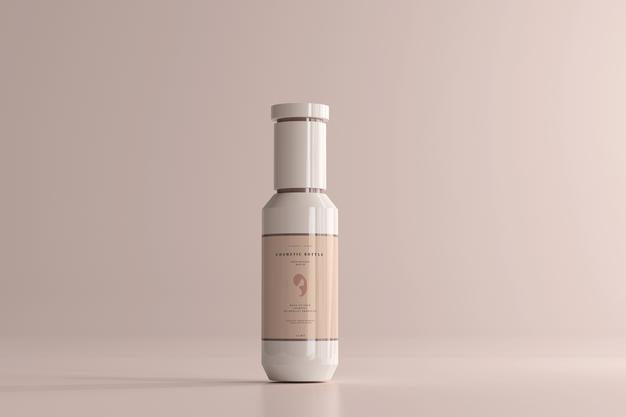 Free Cosmetic Plastic Bottle Mockup Psd