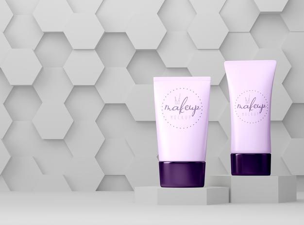 Free Cosmetic Product Packaging Mockup Psd