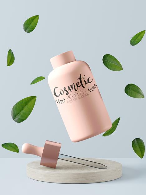 Free Cosmetic Product Packaging Mockup Psd