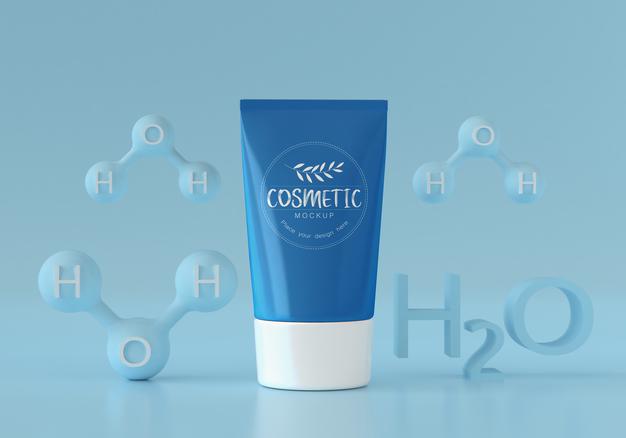 Free Cosmetic Product Packaging Mockup Psd