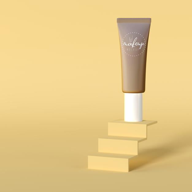 Free Cosmetic Product Packaging Mockup Psd