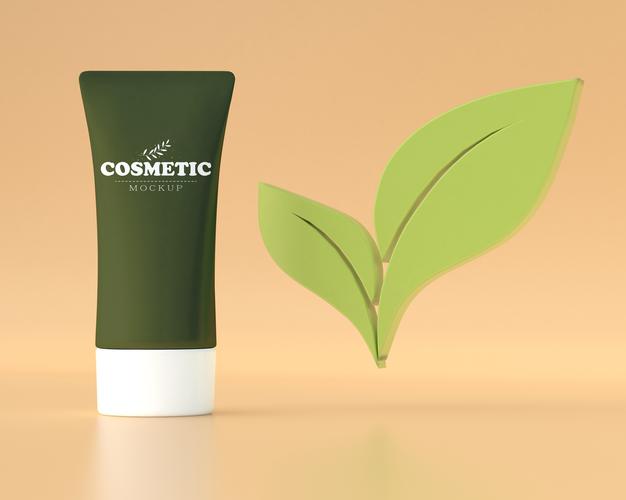 Free Cosmetic Product Packaging Mockup Psd