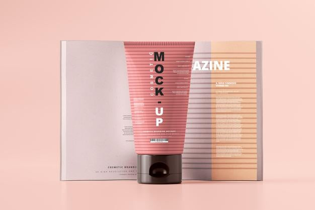 Free Cosmetic Tube Mockup Psd