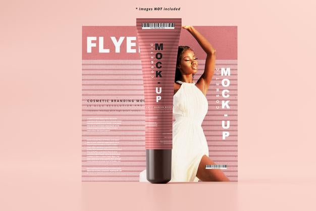 Free Cosmetic Tube Mockup Psd