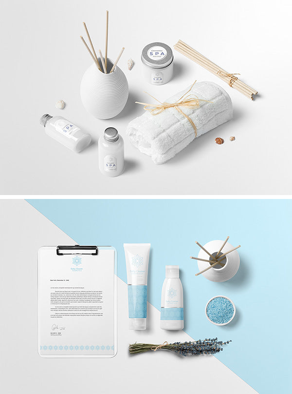 Free Cosmetics Mockup Creator: 2 Demo Psds