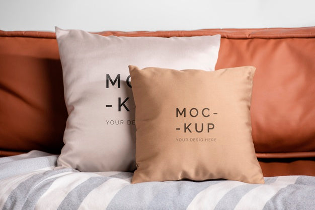 Free Cozy Cushion Fabric Mock-Up Psd