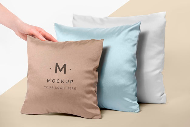 Free Cozy Cushion Fabric Mock-Up Psd