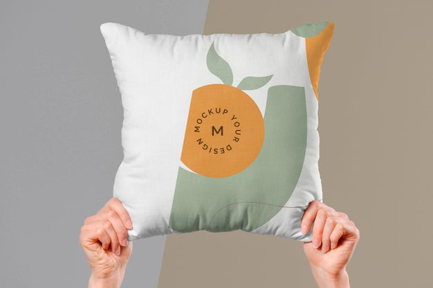 Free Cozy Cushion Fabric Mock-Up Psd