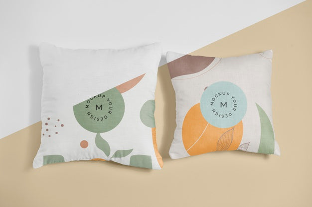 Free Cozy Cushion Fabric Mock-Up Psd