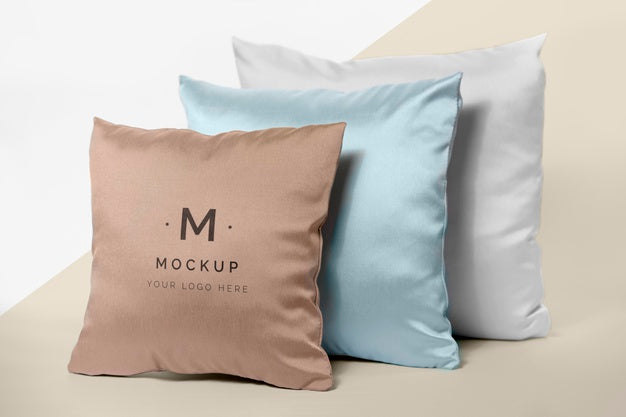 Free Cozy Cushion Fabric Mock-Up Psd