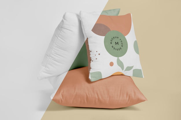 Free Cozy Cushion Fabric Mock-Up Psd