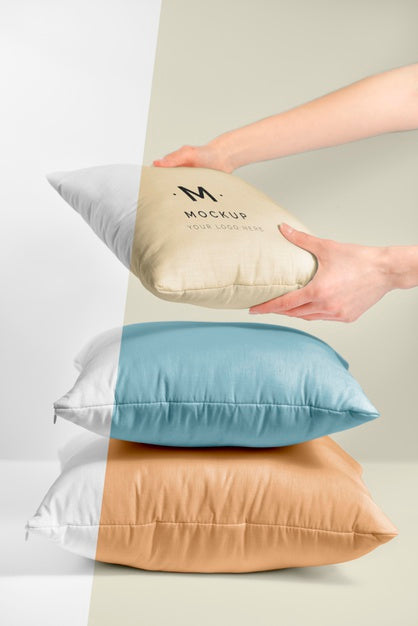 Free Cozy Cushion Fabric Mock-Up Psd