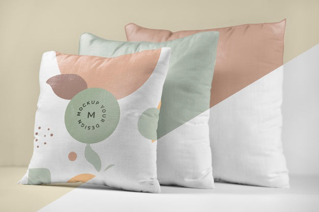 Free Cozy Cushion Fabric Mock-Up Psd