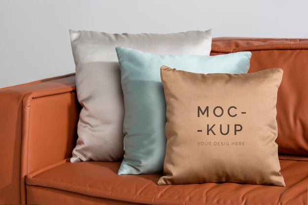 Free Cozy Cushion Fabric Mock-Up Psd