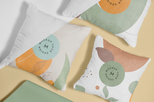 Free Cozy Cushion Fabric Mock-Up Psd