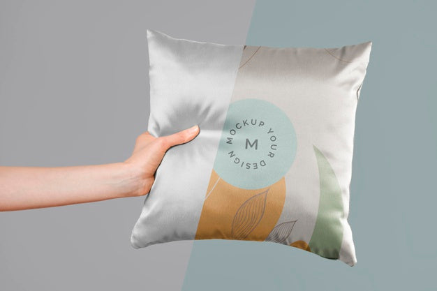 Free Cozy Cushion Fabric Mock-Up Psd