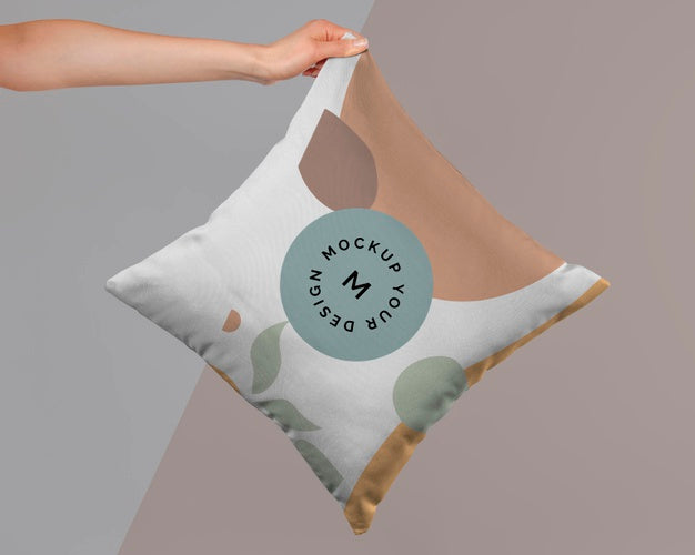 Free Cozy Cushion Fabric Mock-Up Psd