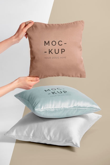 Free Cozy Cushion Fabric Mock-Up Psd