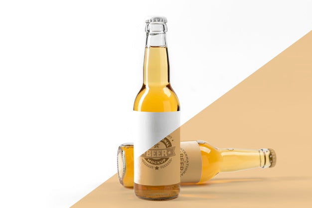 Free Craft Beer Arrangement Concept Mock-Up Psd