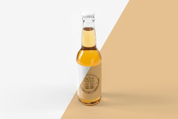 Free Craft Beer Concept Mock-Up Psd