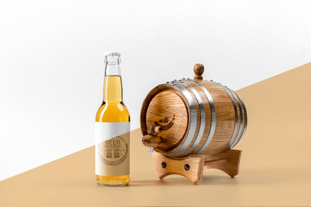 Free Craft Beer Concept Mock-Up Psd