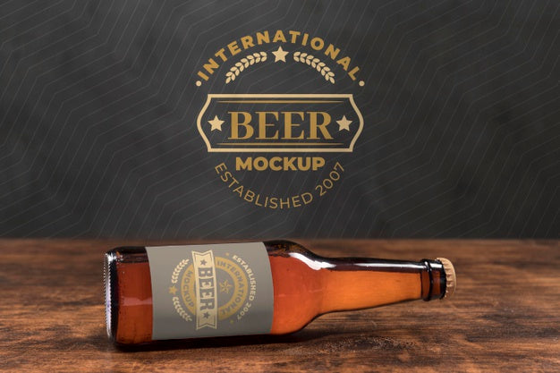 Free Craft Beer Concept Mock-Up Psd