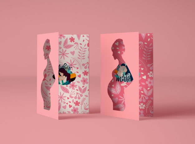 Free Creative Arrangement For Mother'S Day Scene Creator With Cards Psd