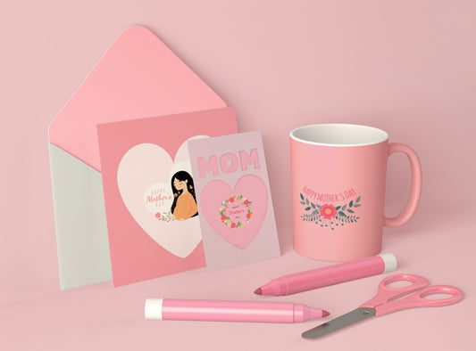 Free Creative Arrangement For Mother'S Day With Scene Creator Psd