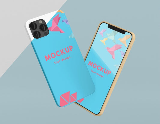 Free Creative Arrangement Of Phone Case Mock-Up Psd