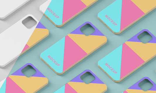 Free Creative Assortment Of Phone Case Mock-Up Psd