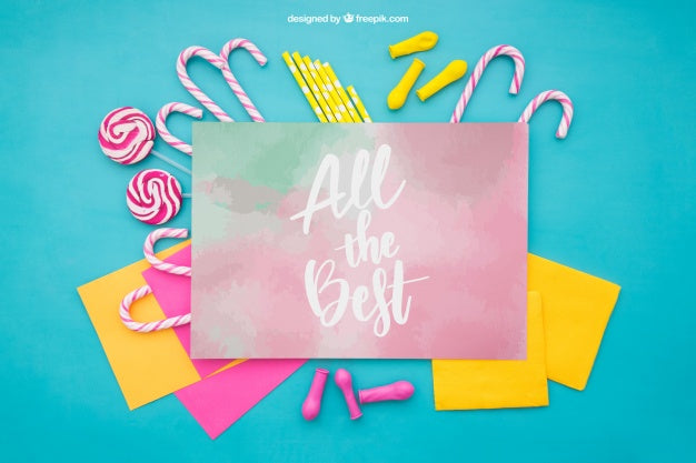 Free Creative Celebration Composition Psd