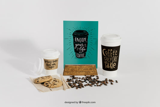 Free Creative Coffee Mockup Psd