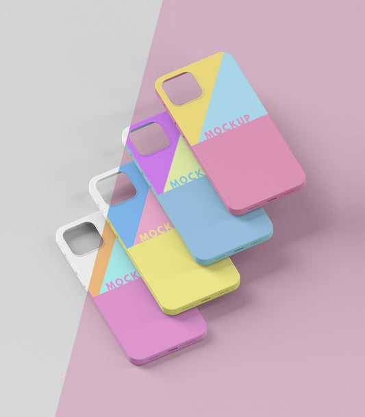 Free Creative Composition Of Phone Case Mock-Up Psd