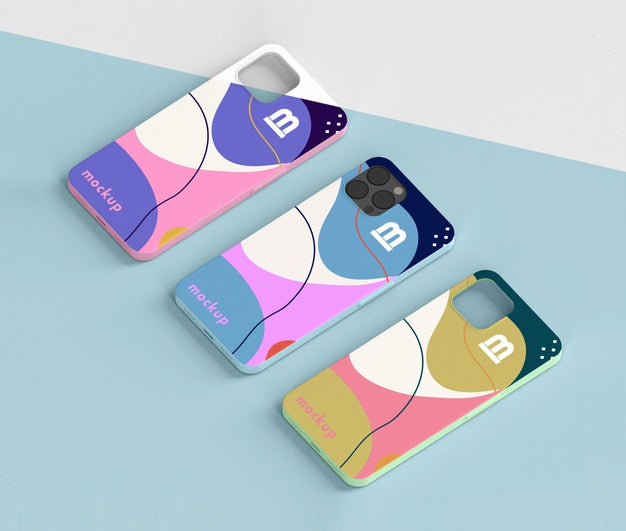 Free Creative Composition Of Phone Case Mock-Up Psd