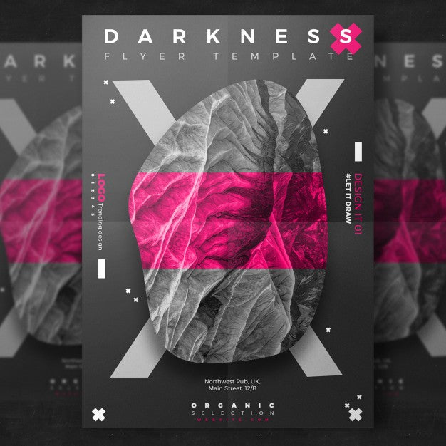 Free Creative Dark Event Flyer Psd