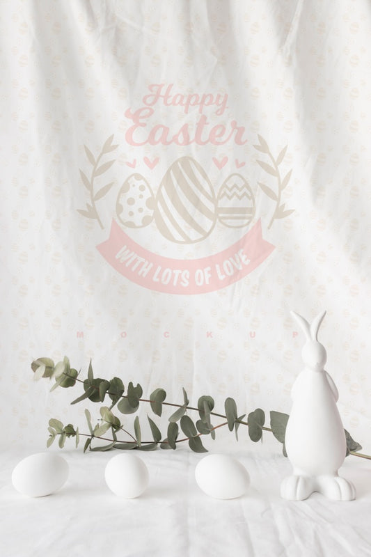 Free Creative Easter Mockup Composition Psd