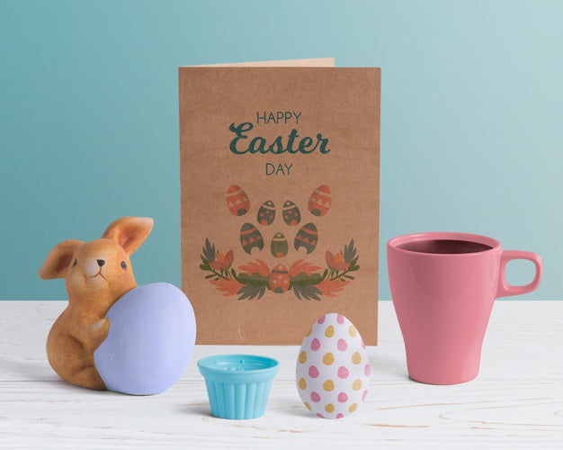 Free Creative Easter Mockup Composition Psd