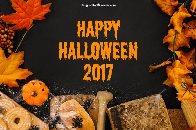 Free Creative Halloween Mockup Psd