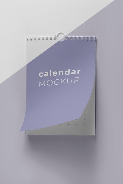 Free Creative Mock-Up Calendar Composition Psd