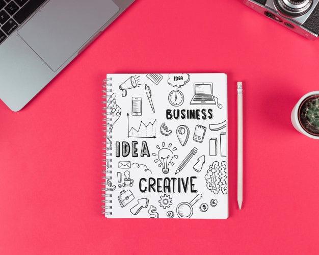 Free Creative Notepad Mockup Psd