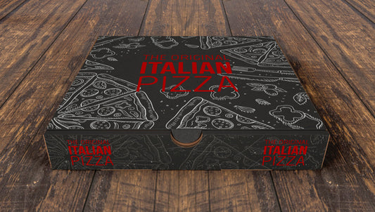 Free Creative Pizza Boxes Mockup Psd