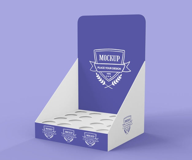 Free Creative Purple Exhibitor Mock-Up Psd